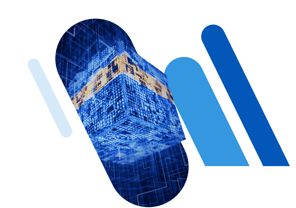 cloud cubes stylized image