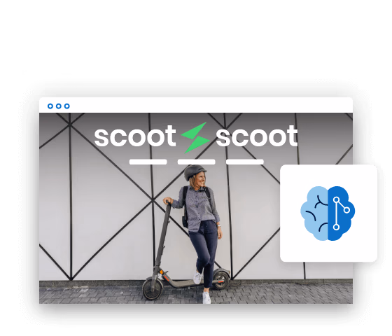 E-scooter website created with the help of AI