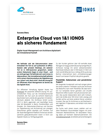 Dokument mit Headline: IONOS cloud Compute Engine als sicheres Fundament
