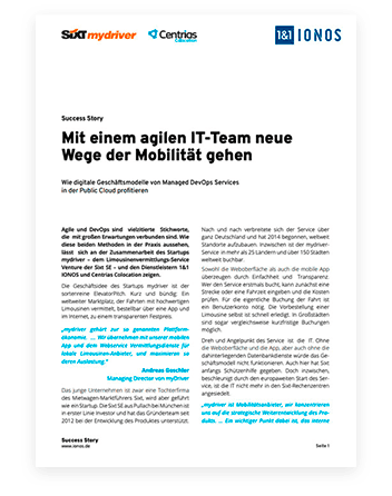 Dokument mit Headline: Mit einem agilen IT-Team neue Wege der Mobilität gehen