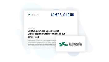 Leistungsfähiges Gesamtpaket: Cloud-basierte Unternehmens-IT aus einer Hand. IONOS Cloud und brainworks bieten umfassende Cloud-Lösungen für Unternehmen.