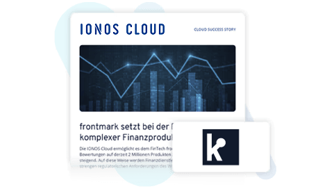 IONOS Cloud Erfolgsgeschichte: frontmark setzt bei der Entwicklung komplexer Finanzprodukte auf die IONOS Cloud.