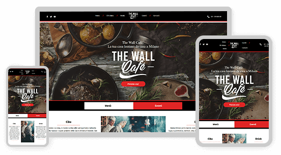 template wall cafe