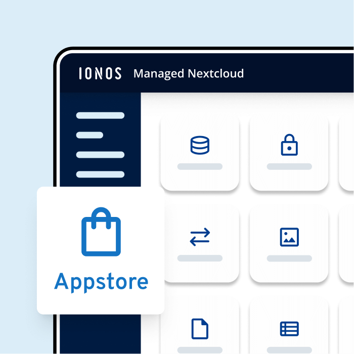 Appstore-Ansicht in Nextcloud: steht für flexible Erweiterung durch Apps für Funktionen und Sicherheit.
