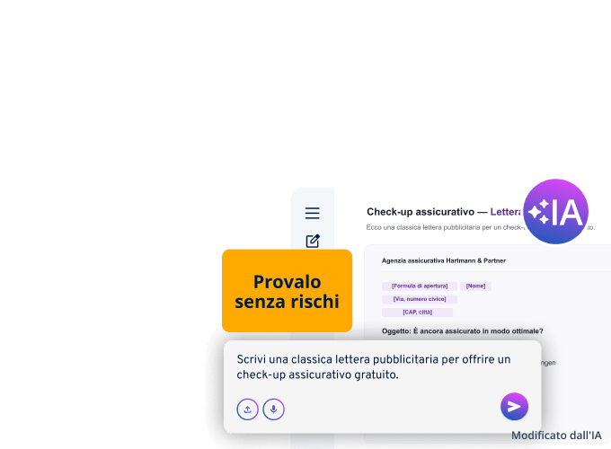 Provalo senza rischi, check-up assicurativo gratuito.