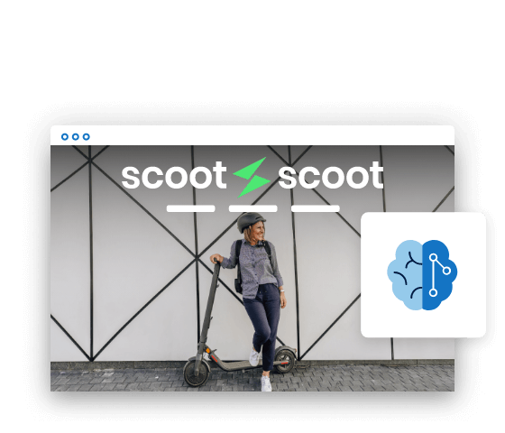 E-scooter website created with the help of AI