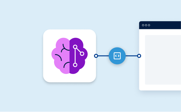 KI-Modul mit Verbindung zu einer Anwendung über eine Schnittstelle