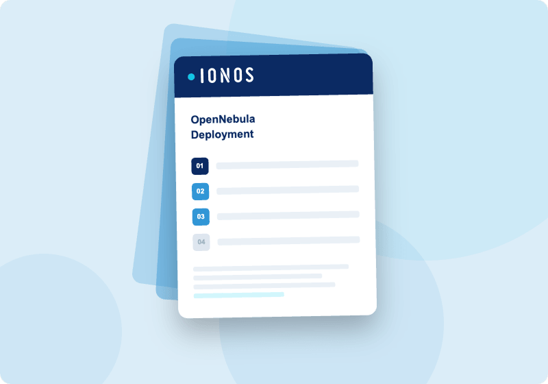 IONOS OpenNebula Deployment Bildschirm