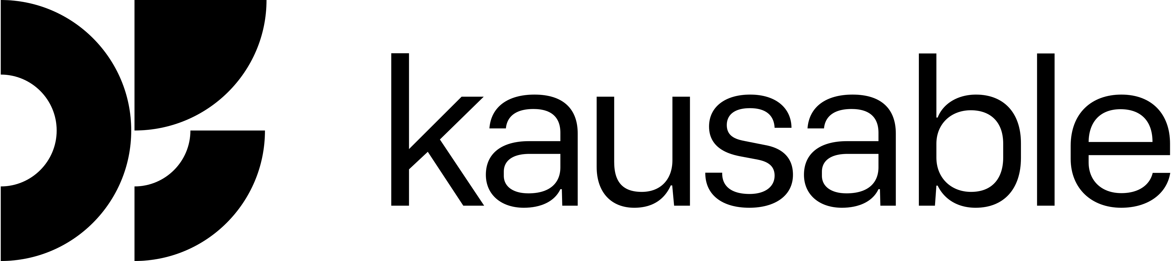 Kausable Logo: Ein stilisiertes Ohr mit dem Schriftzug "kausable" darunter.