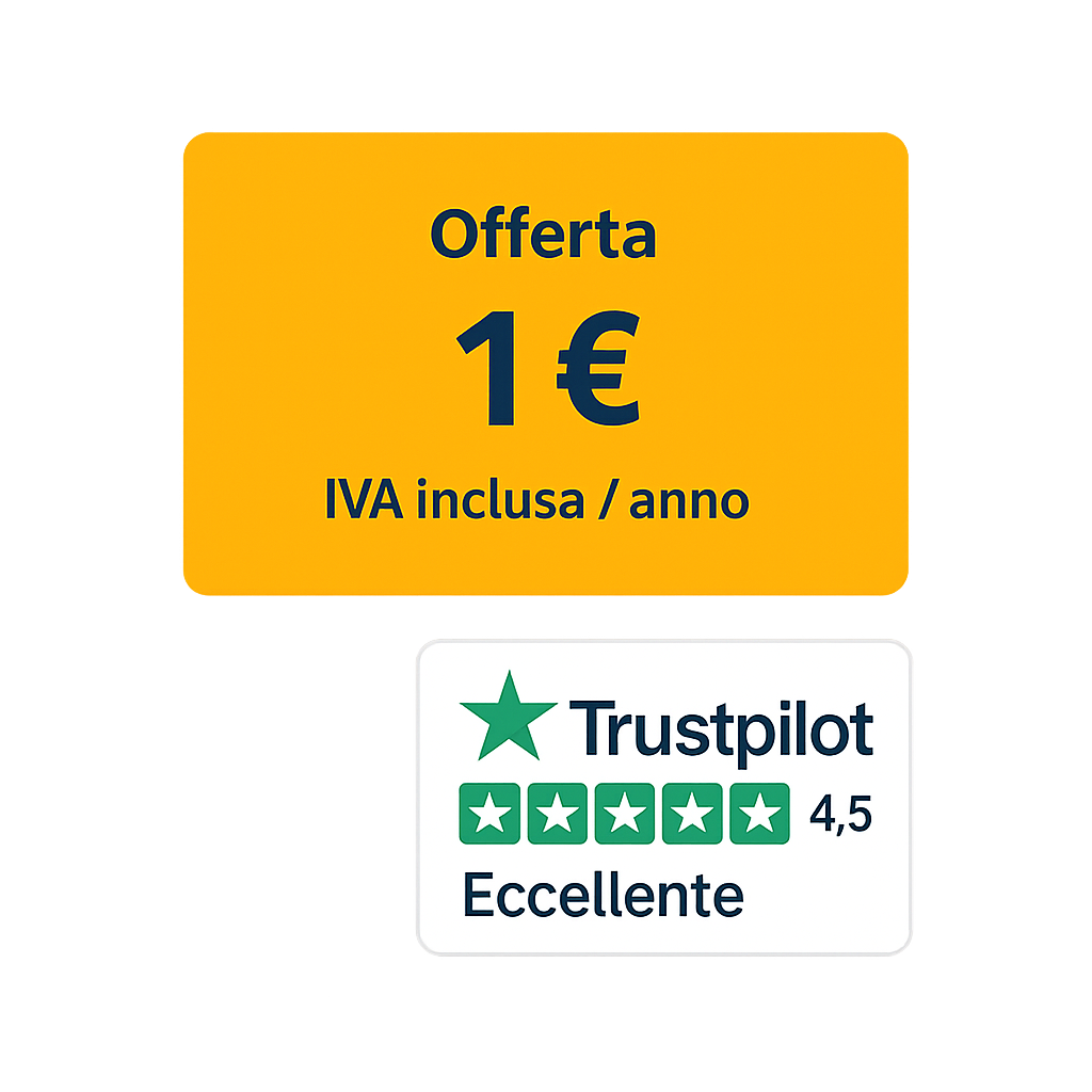 Offerta PEC IONOS a 1 euro con recensioni Trustpilot eccellenti